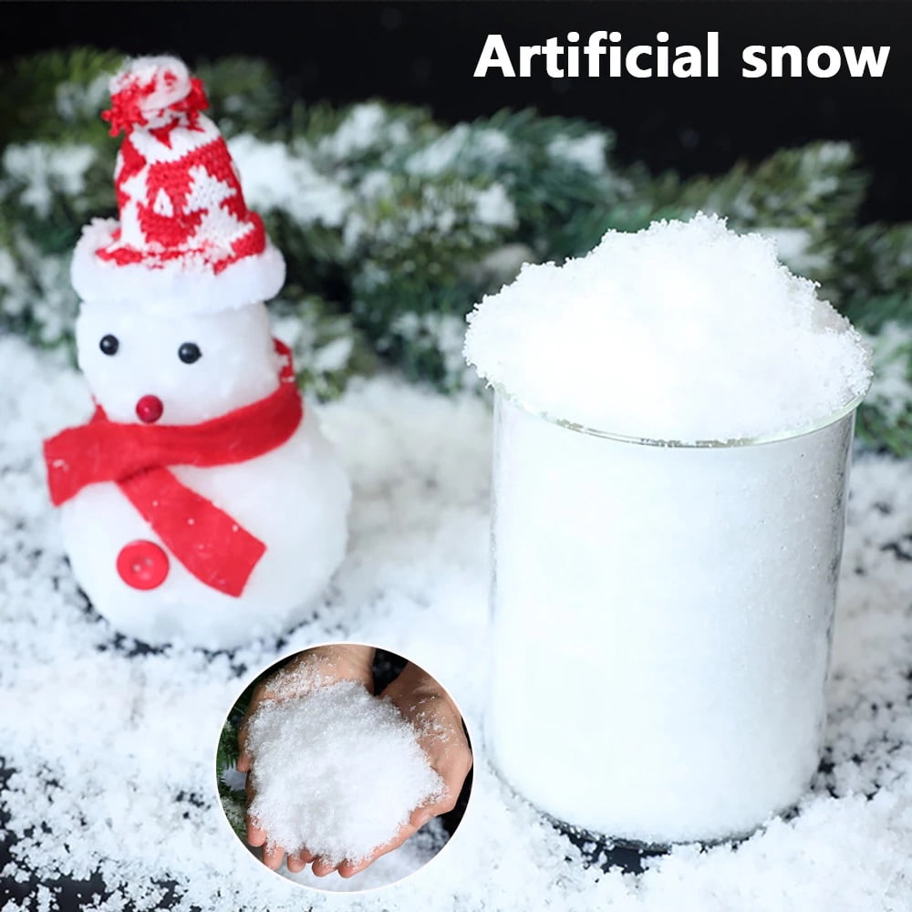 5 Packs of 1-Pound Jars of Amazing Artificial Snow Just Add Water and It Expands 100x, Makes 8 Gallons - Image 13
