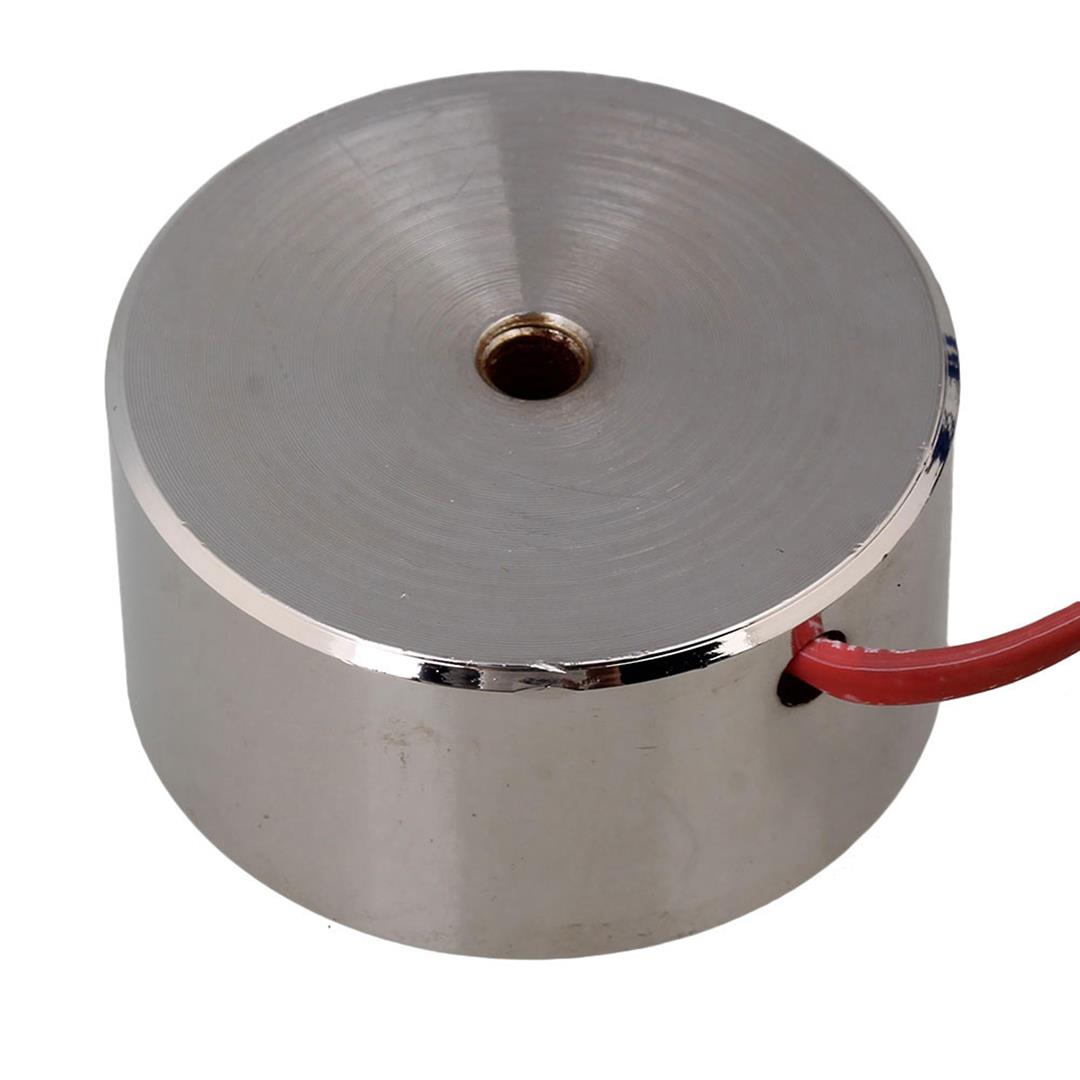 5Pcs Metal 55 Lb 25Kg Electric Lifting Magnet Holding Electromagnet 12V Dc 250N