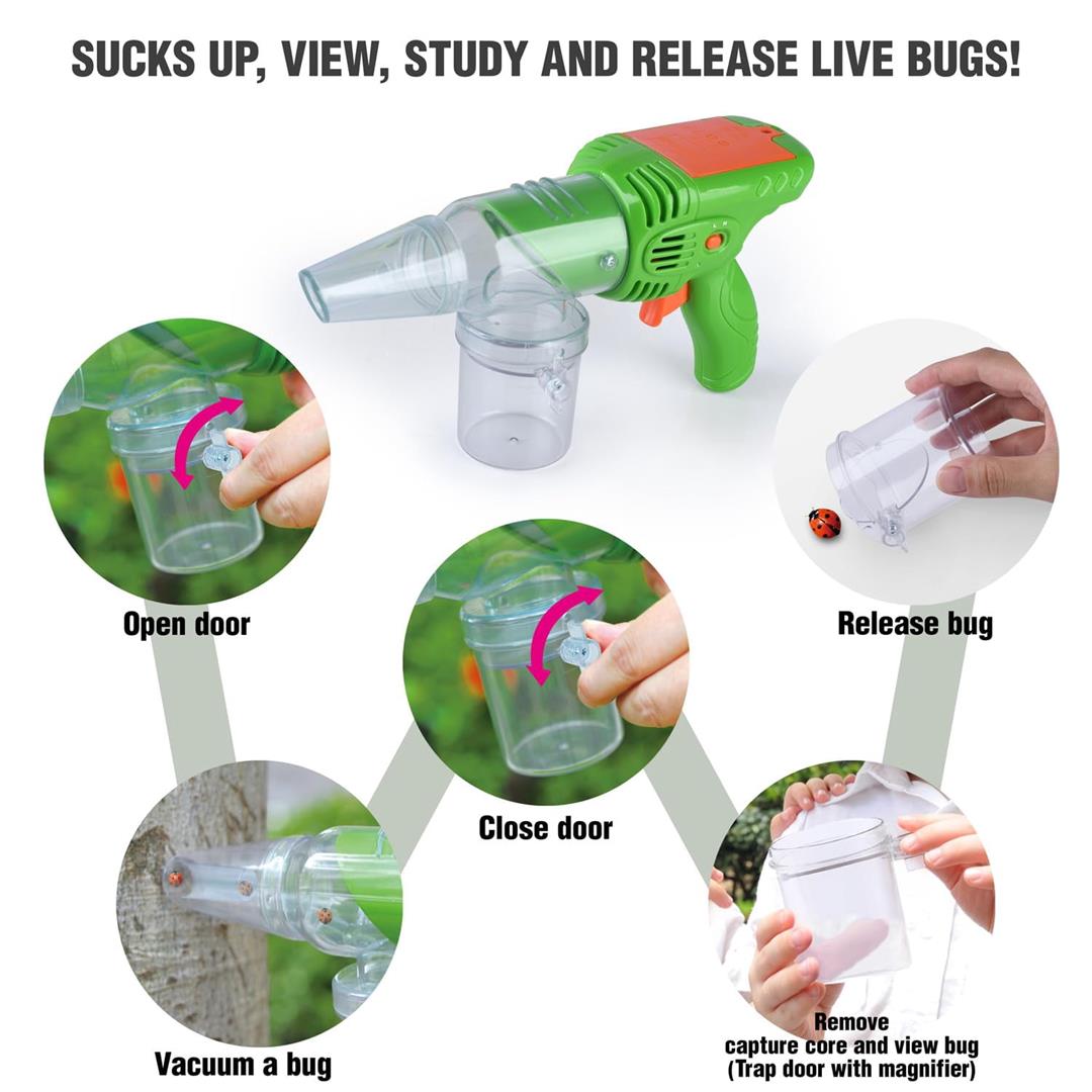 Catcher Kit For Bugs Toys 3-5 Vacuum Catching Critter Keeper Habitat Insect Collection Terrarium Summer Outside 1-3 4 5 6 7 8+ Gift - Image 2
