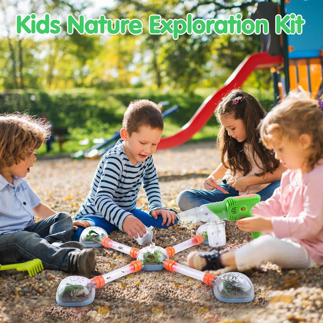 Catcher Kit For Bugs Toys 3-5 Vacuum Catching Critter Keeper Habitat Insect Collection Terrarium Summer Outside 1-3 4 5 6 7 8+ Gift - Image 3