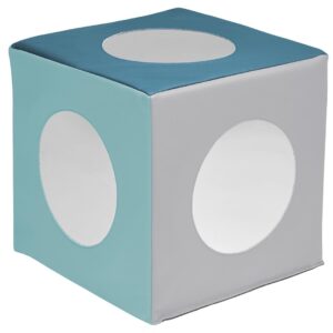 ECR4Kids SoftZone Mirror Activity and Sensory Play Cube, Baby Essentials, Contemporary