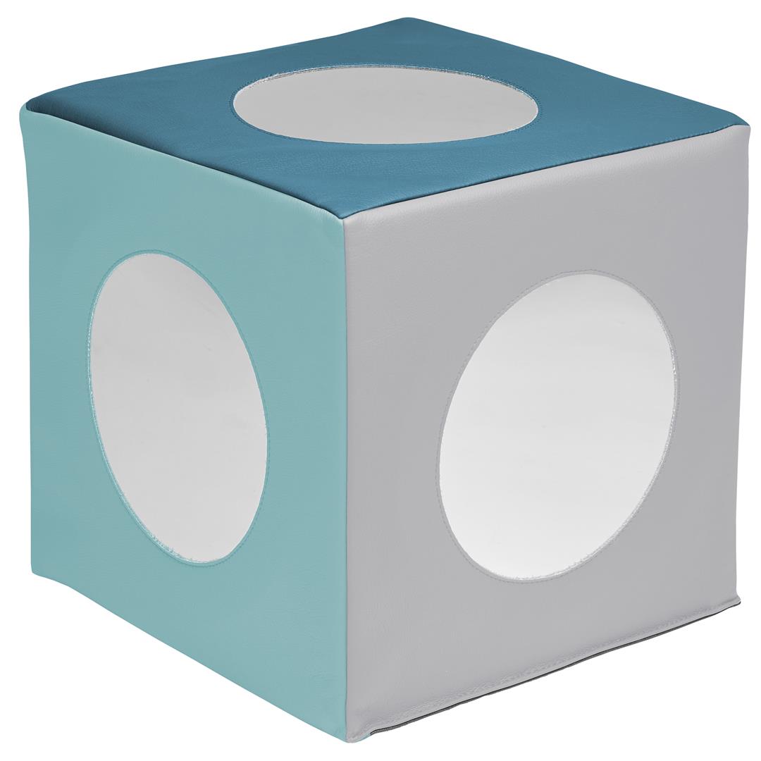 ECR4Kids SoftZone Mirror Activity and Sensory Play Cube, Baby Essentials, Contemporary
