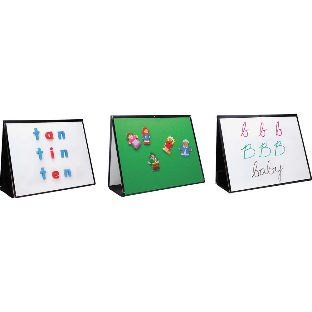 Educational Insights 3-In-1 Portable Easel - Magnetic Board, Whiteboard & Flannel Board: Perfect for Homeschool or Classroom - Image 2