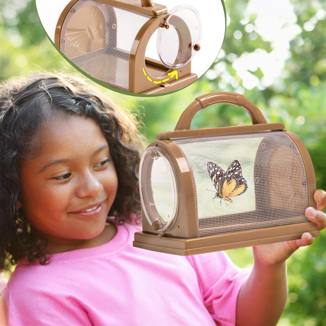 Explorer Kit & Catcher For 12pcs Catching Outdoor Collection With Binoculars Butterfly Net Insect Box Magnifying Glass And Compass Watch 3-12 - Image 5