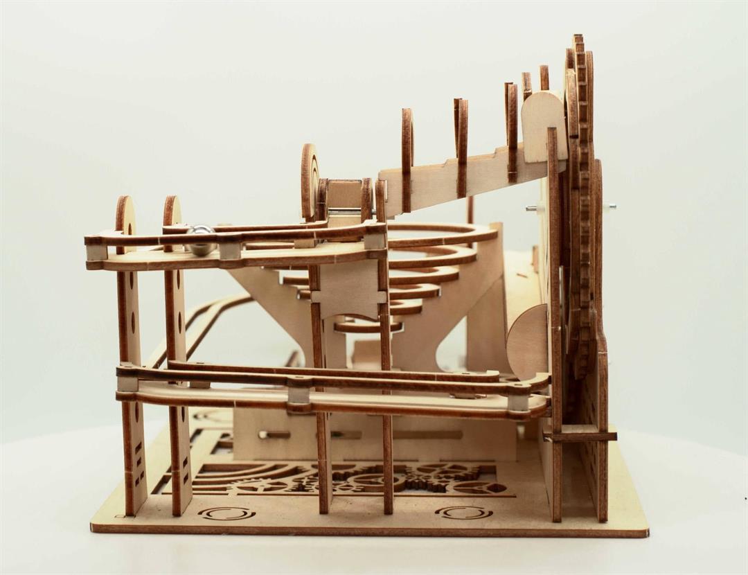 Flip Toys Wooden Marble Run Vortex | Motorized | Ages 10+ - Image 4