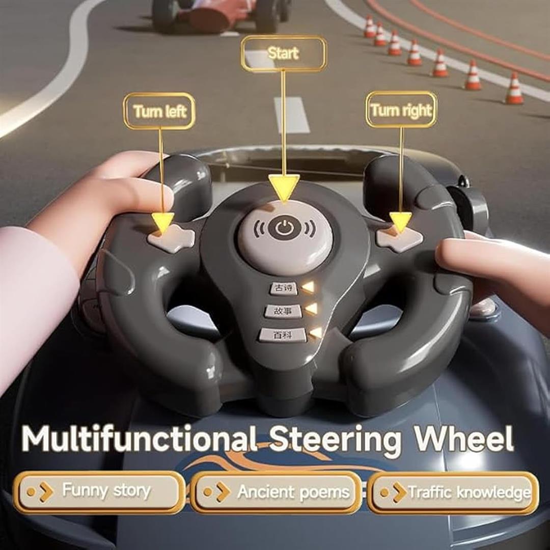 GvuoFny Racing Adventure Car Steering Wheel, Desktop Car Racing Game with Steering Wheel, Obstacle Avoidance Driving Simulator, 200 Challenges - Image 5