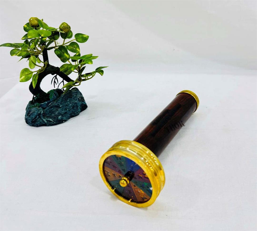 Handmade Unique Kaleidoscope Solid Kaleidoscope for Kids Kaleidoscope Kaleidoscope Brass Birthday Gift - Image 2