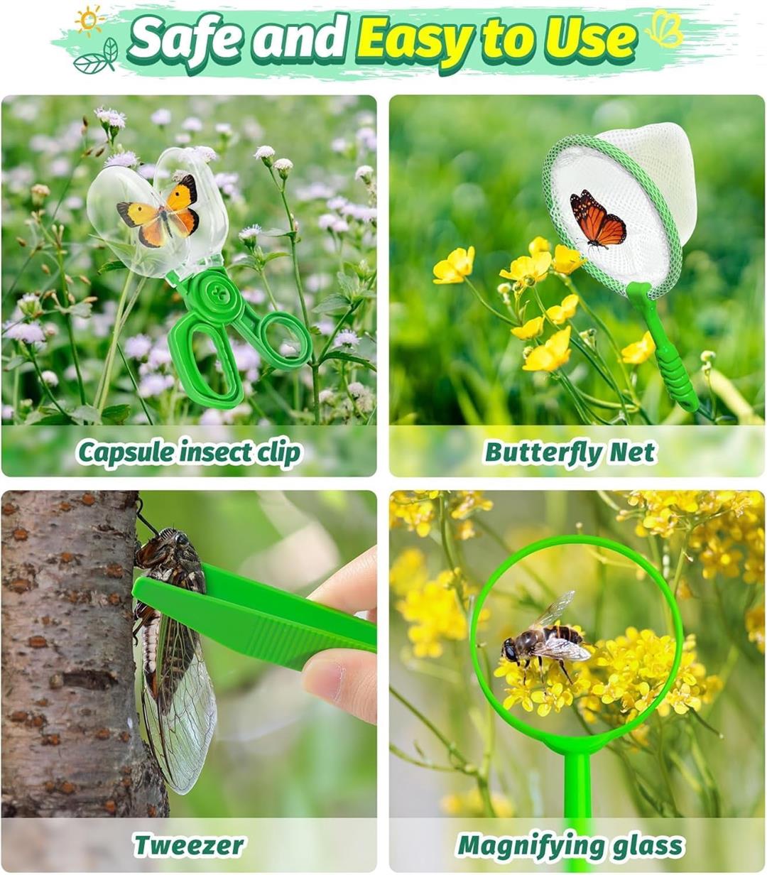 Kids Bug Catcher Kit with Vacuum and Viewer Box for Outdoor Nature Exploration - Image 3