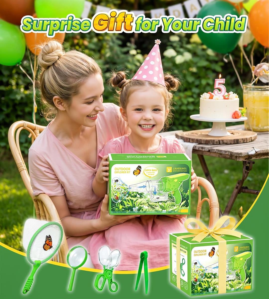 Kids Bug Catcher Kit with Vacuum and Viewer Box for Outdoor Nature Exploration - Image 6