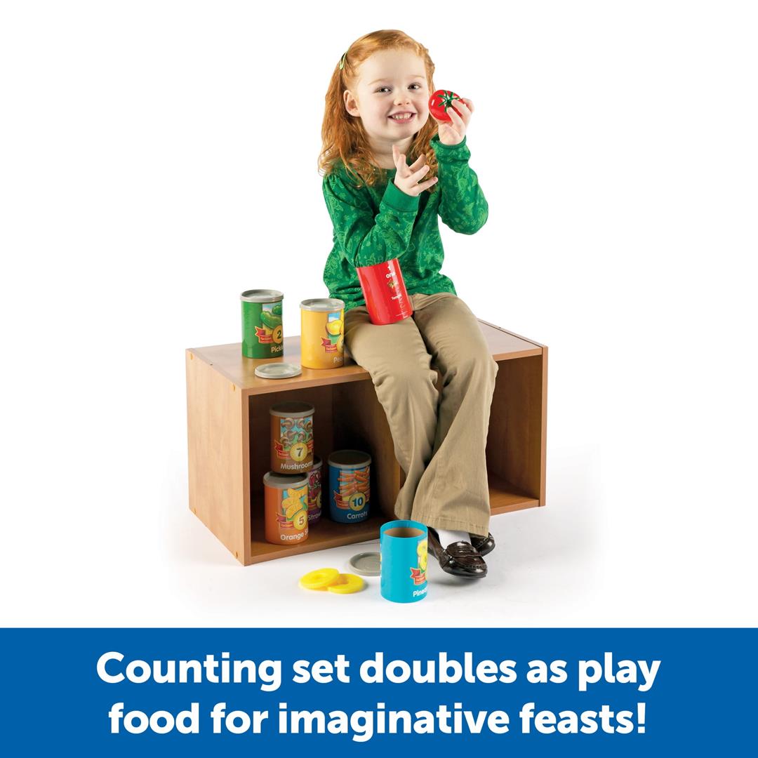 learning resources 1 10 counting cans set, preschool toys, ages 3+