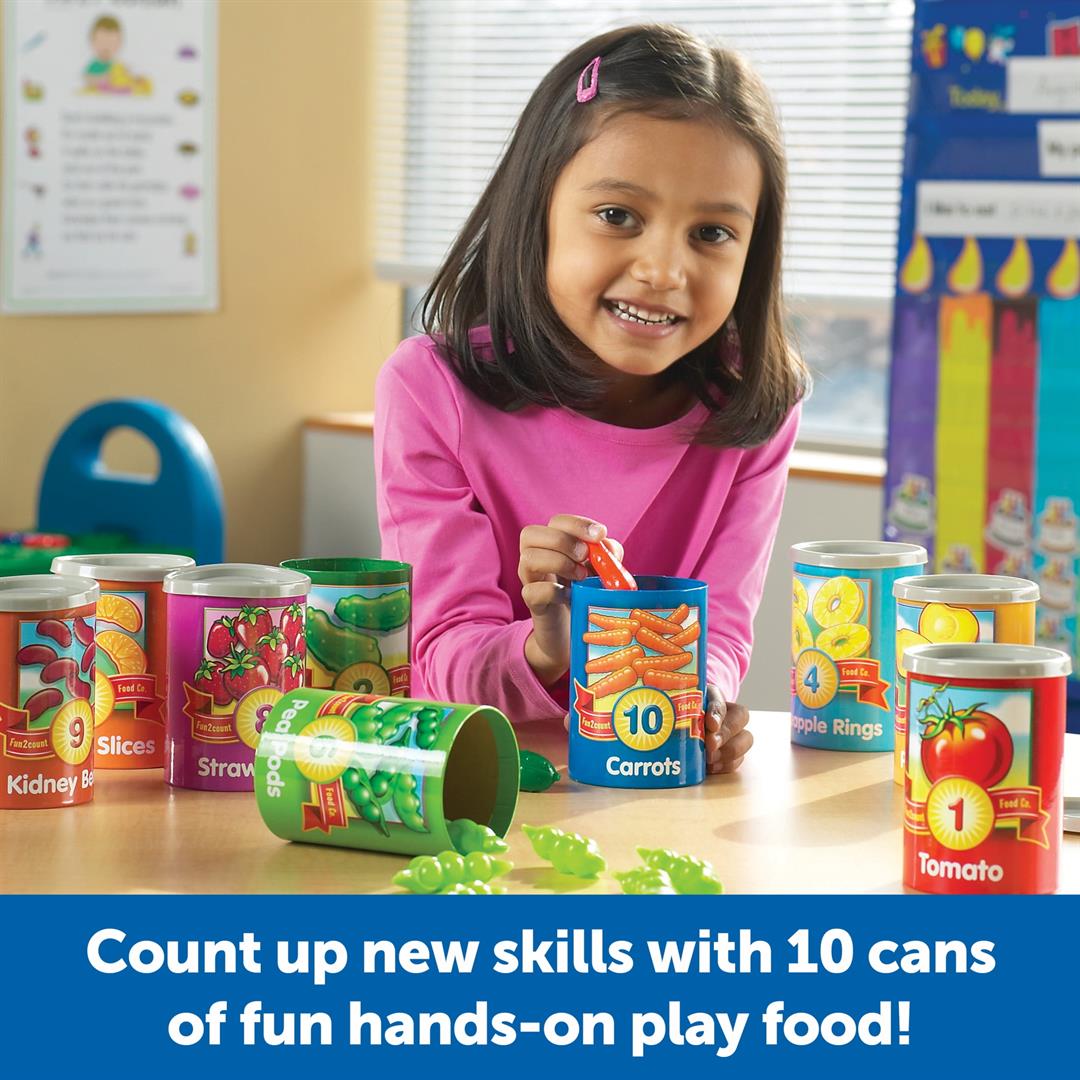 learning resources 1 10 counting cans set, preschool toys, ages 3+