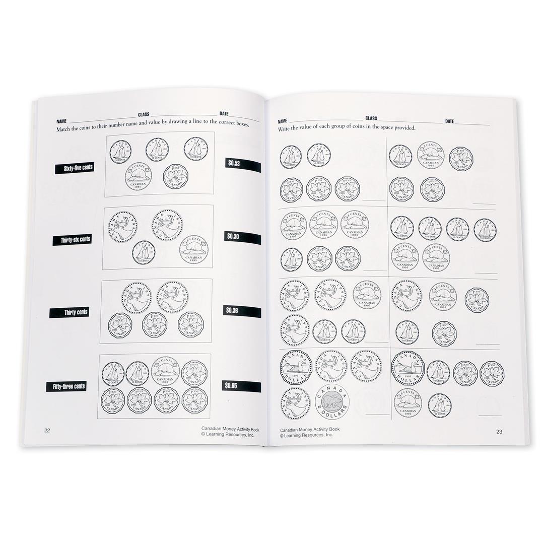 Learning Resources Canadian Classroom Money Kit, Play Money for Kids, Ages 5+ - Image 2