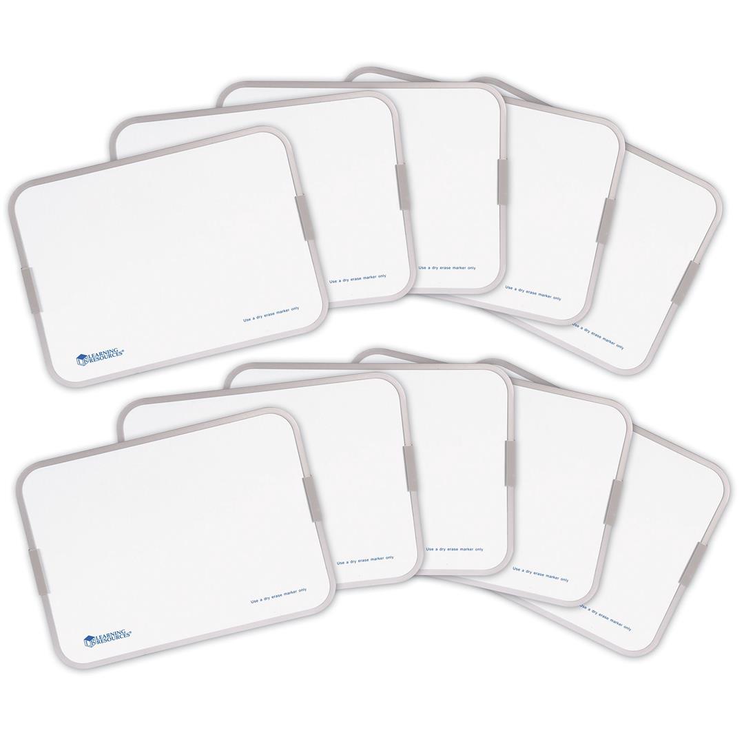 Learning Resources Dry Erase Boards 9x12 Inch, Classroom Supplies, Ages 3+