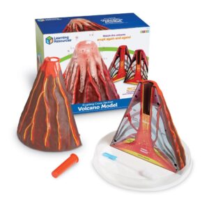 Learning Resources Erupting Cross-Section Volcano Model - Science Projects, Ages 6+