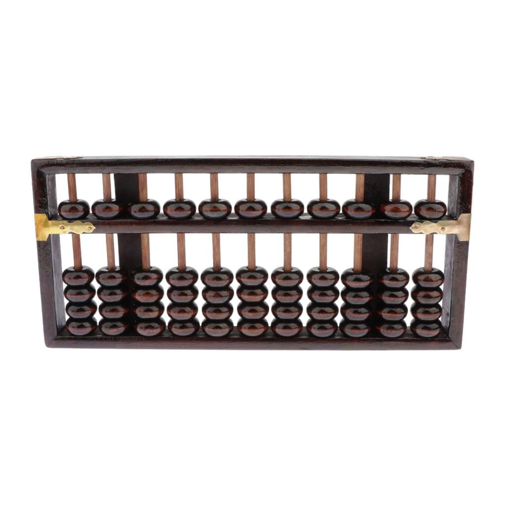 LeeQinersw 11 Columns Chinese Wooden Bead Arithmetic Abacus W / Box for Kids Adults Gift - Image 7