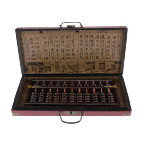 LeeQinersw 11 Columns Chinese Wooden Bead Arithmetic Abacus W / Box for Kids Adults Gift