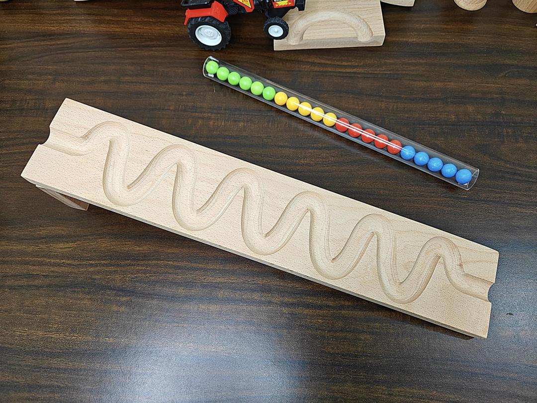 Marble Run Track ZIGZAG , Marble Race , Marble Run Race Wooden Plate, Light weight Toy, Montessori Pack of christmas gift birthday gift 2 - Image 6