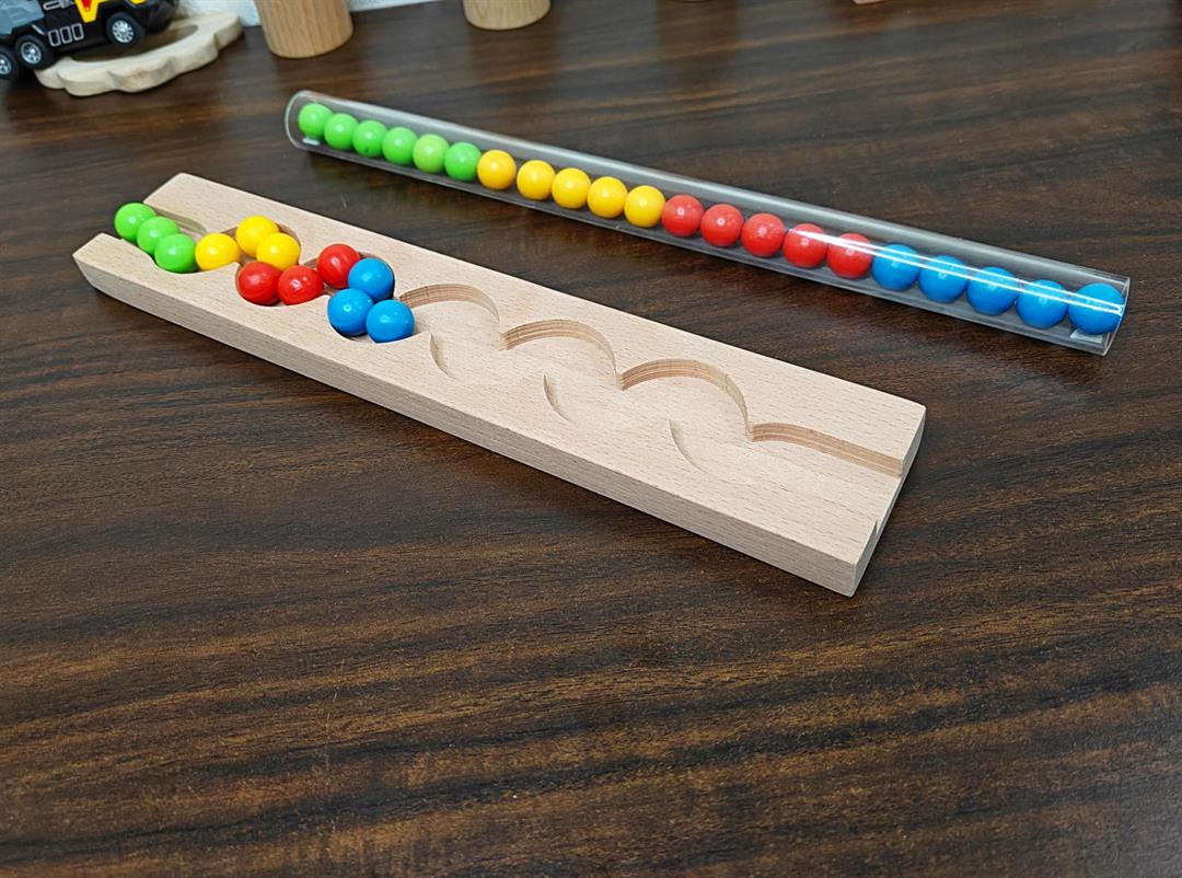 Pack of 2 Marble run Tik Tik wood quality track toy for kids, wooden gift for kids toy, montessory toy birthday gift christmas gift Only Wooden Tracks - Image 2