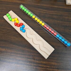 Pack of 2 Marble run Tik Tik wood quality track toy for kids, wooden gift for kids toy, montessory toy birthday gift christmas gift Only Wooden Tracks