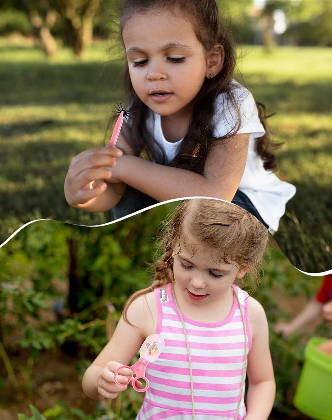 Pink Dual Catcher For Catching Kit With Bag Outdoor Exploration Set Camping Montessroi Coming Closer To Wrp60 - Image 2
