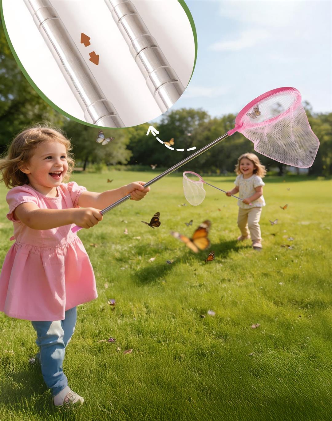 Pink Dual Catcher For Catching Kit With Bag Outdoor Exploration Set Camping Montessroi Coming Closer To Wrp60 - Image 4