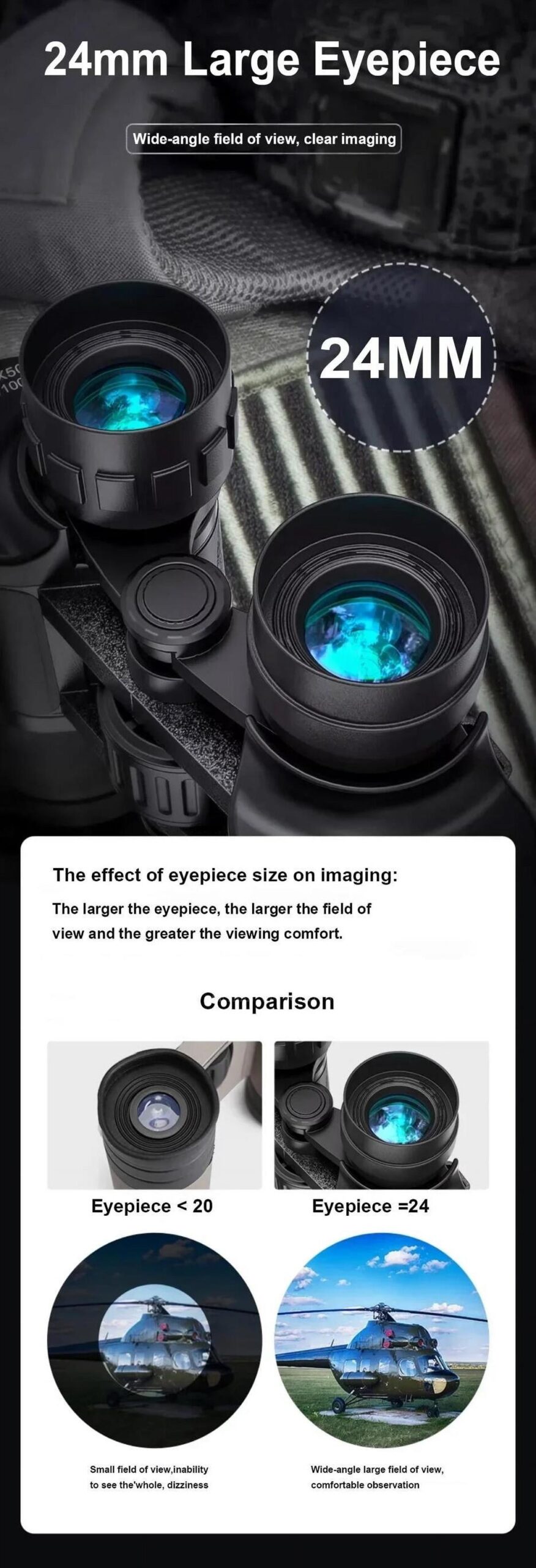Powerful Telescope 20X50 Professional Binoculars Low Night Vision Outdoor Long Range Professional Telescope Hunting Camping - Image 10