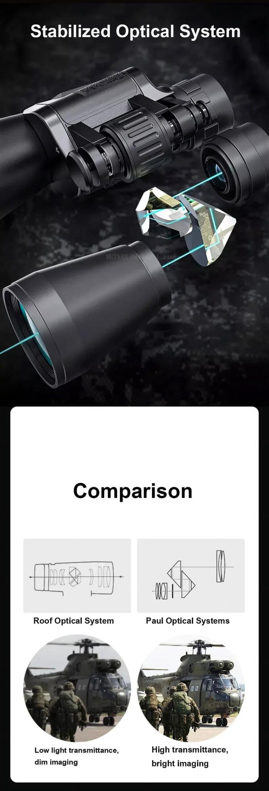 Powerful Telescope 20X50 Professional Binoculars Low Night Vision Outdoor Long Range Professional Telescope Hunting Camping - Image 2