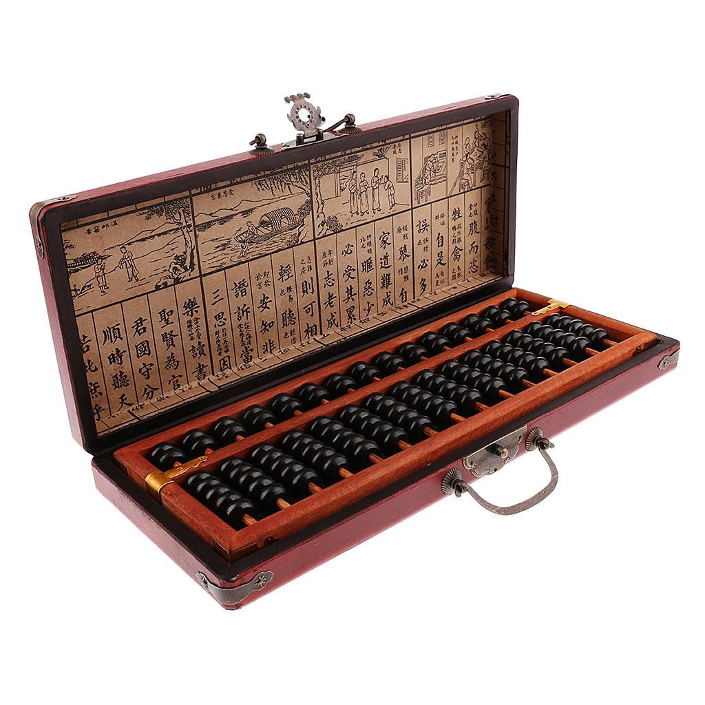 QSTDGVPW 15 Digit Rods Standard Abacus Wooden Soroban, Chinese Calculator Counting Tool - Image 5