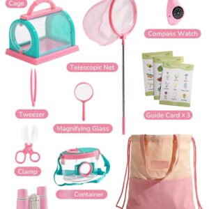 Upgraded Catcher For Catching Kit With Bag Pink Outdoor Exploration Set Camping Montessroi Coming Closer To Nature Wrp59
