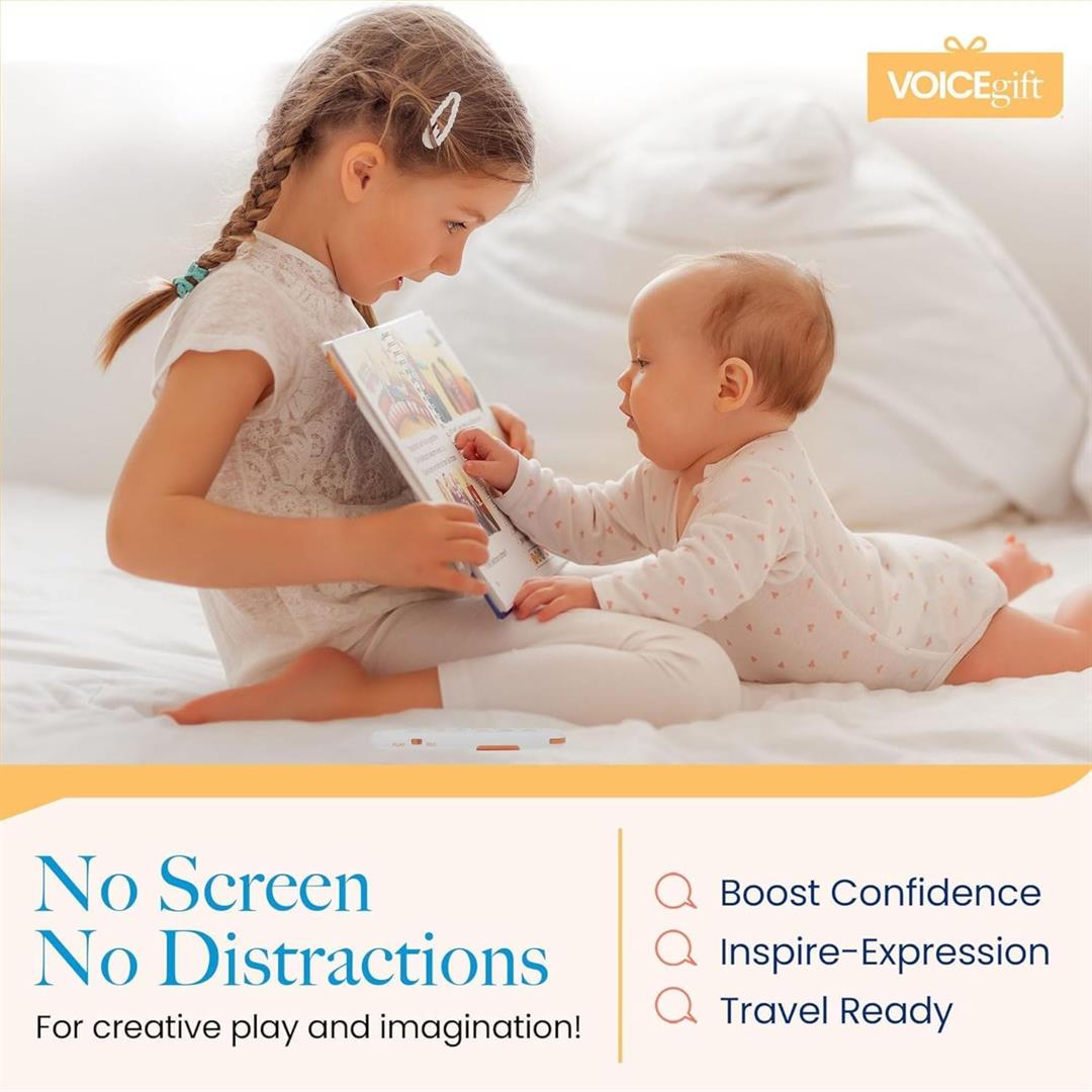 VoiceGift Play, Screen-Free Audio Recorder for Kids | Back to School Story Book Player - Image 6