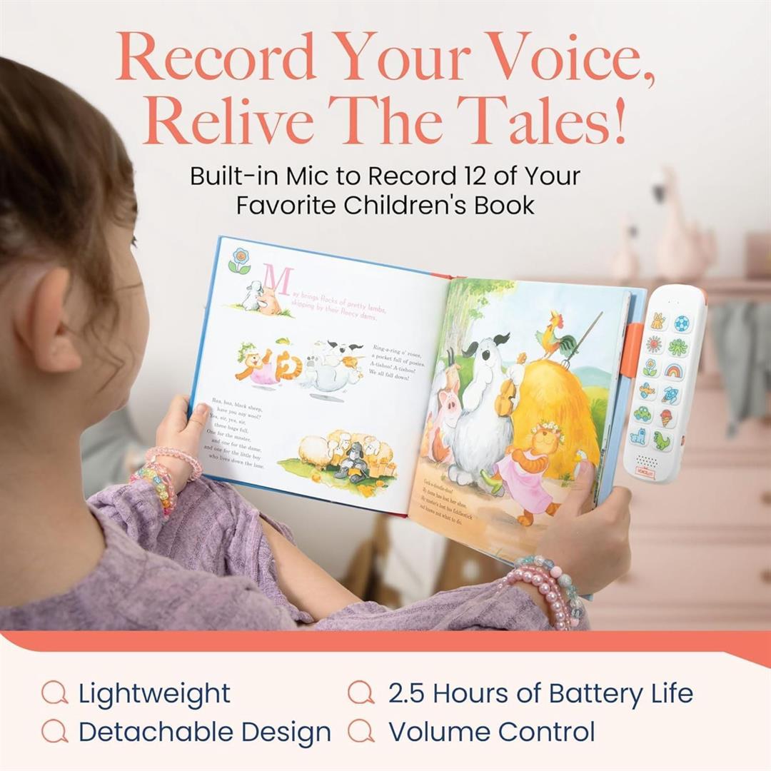 VoiceGift Play, Screen-Free Audio Recorder for Kids | Back to School Story Book Player - Image 8