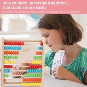 Wooden Abacus Toy Educational Math Game for Kids and Toddlers