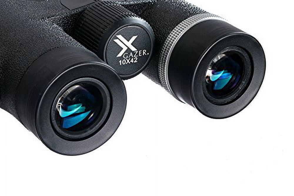 XGAZER OPTICS HD 10X42 Professional Binoculars- High Power Travel, Hunting, Fishing, Safari, Bird Watching Binoculars- Long Range, Eye-Relief Binoculars w/ Neck Strap, Cleaning Cloth & Carrying Case - Image 4