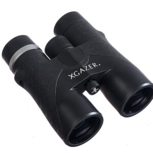 XGAZER OPTICS HD 10X42 Professional Binoculars- High Power Travel, Hunting, Fishing, Safari, Bird Watching Binoculars- Long Range, Eye-Relief Binoculars w/ Neck Strap, Cleaning Cloth & Carrying Case