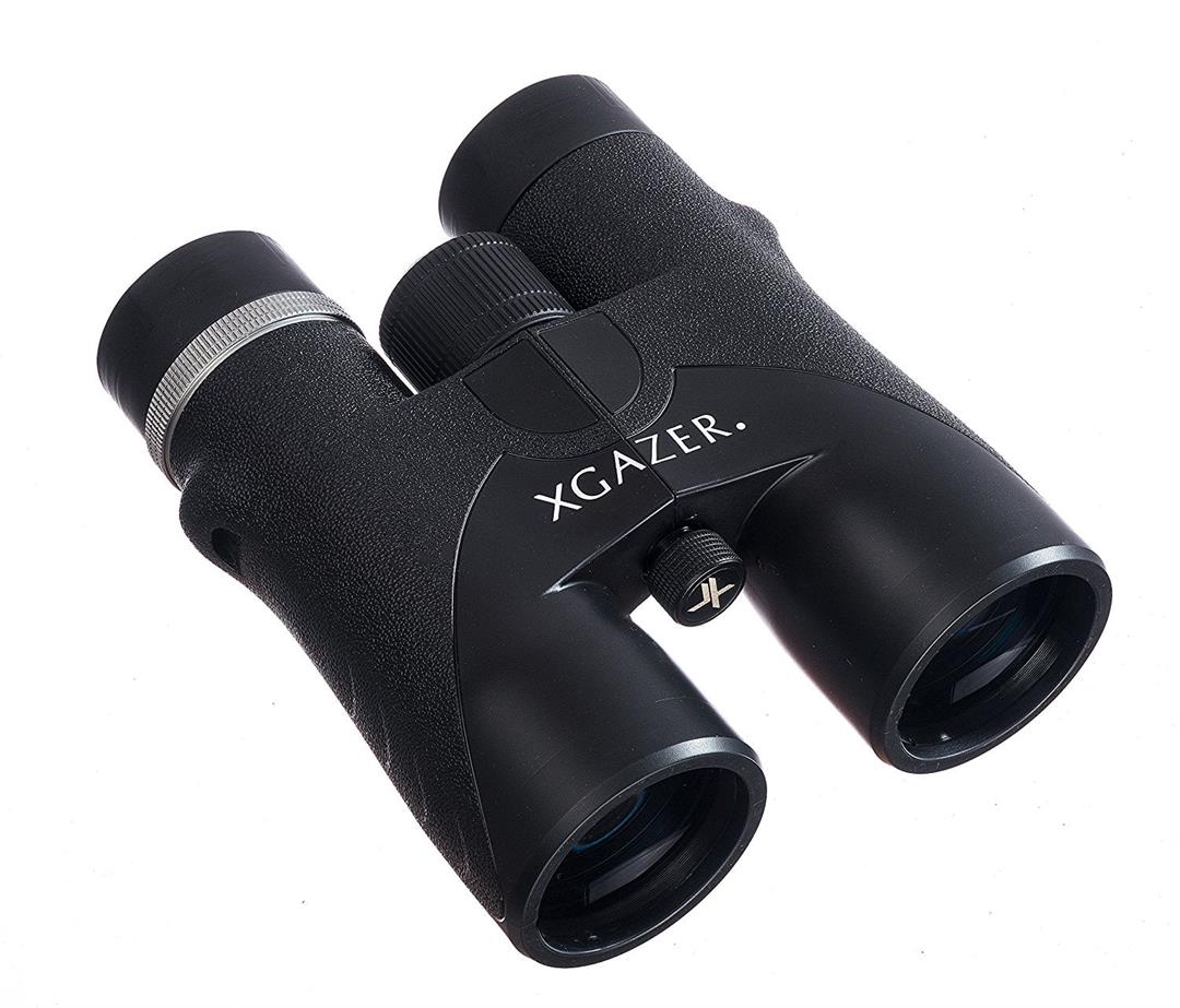 XGAZER OPTICS HD 10X42 Professional Binoculars- High Power Travel, Hunting, Fishing, Safari, Bird Watching Binoculars- Long Range, Eye-Relief Binoculars w/ Neck Strap, Cleaning Cloth & Carrying Case